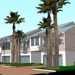 a rendering of connected townhomes